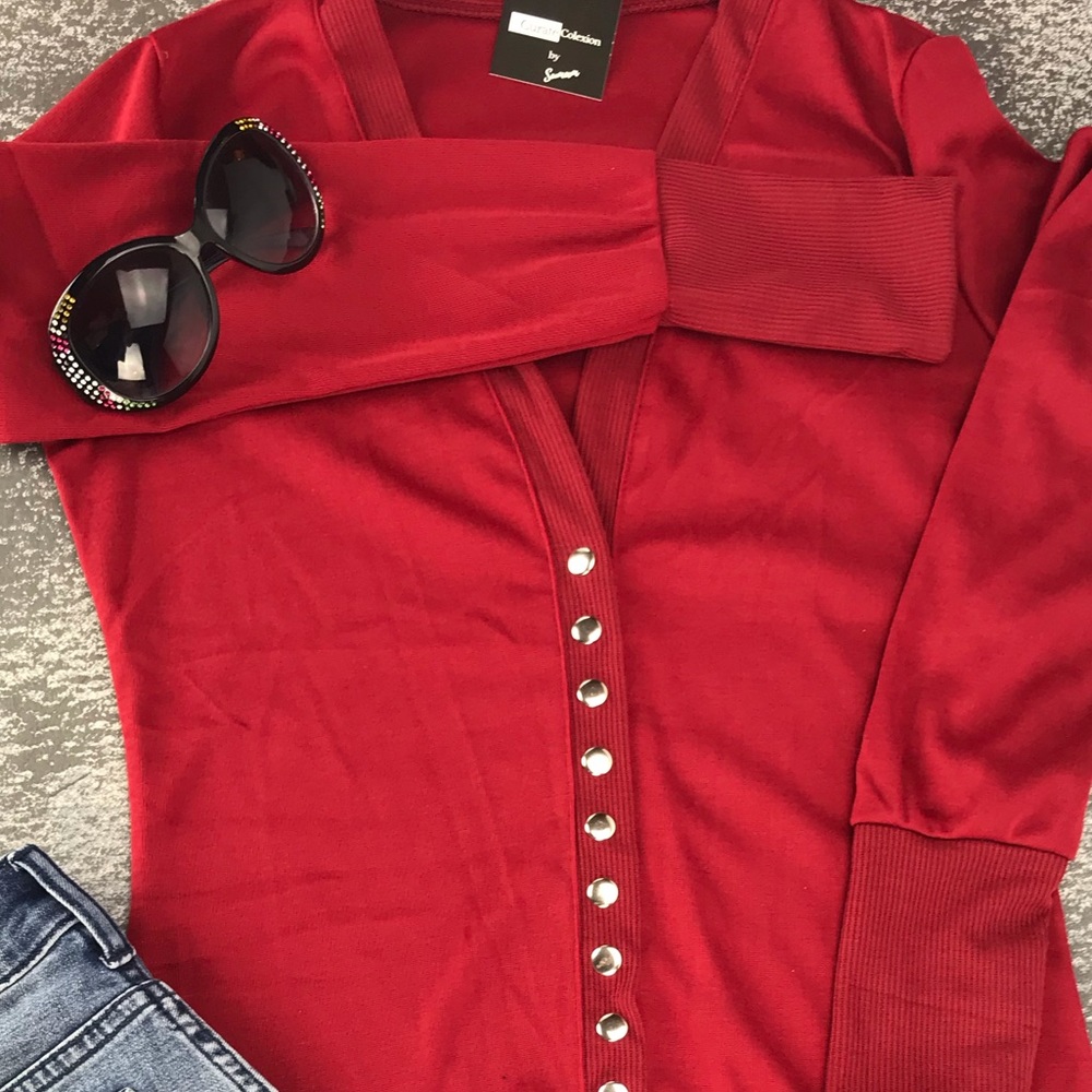 Plus Size Snap Button Front Cardigan - image 6